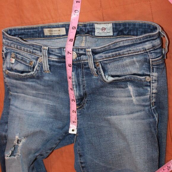 Ag Adriano Goldschmied the Stilt Roll Up Cigarette Skinny Jeans Women's Sz 26 - Picture 12 of 13